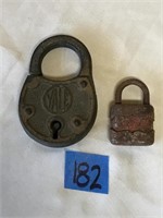 Antique Yale Lock and Small Lock, Do Not Have Keys