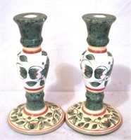 Pair of Candlestick holders - 9" tall