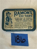 Antique Ramon’s Co-Tabs Cold Tablets Tin