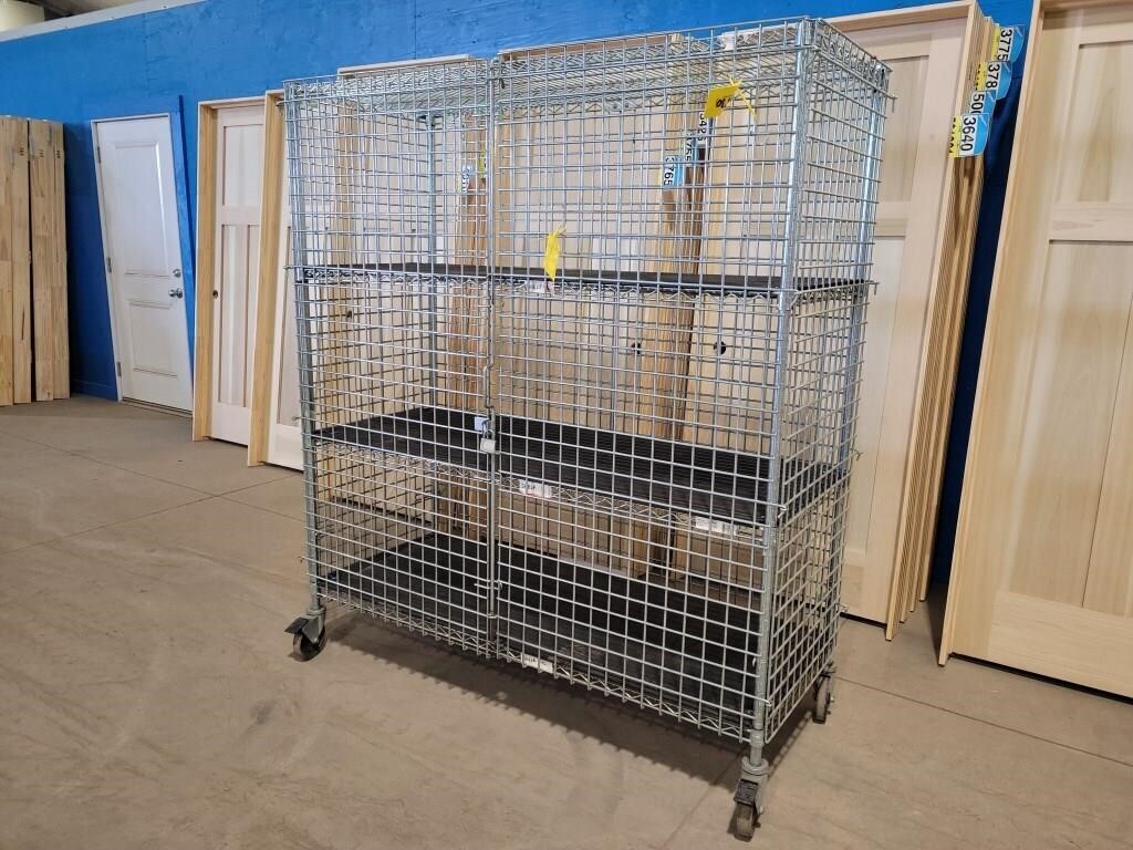 Mobile Lockable Storage Cage