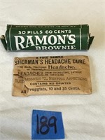 Antique Ramon’s Cold Tablets & Shermans