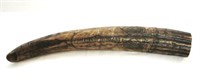 Carved Faux Scrimshaw Tusk/Horn - 20" long