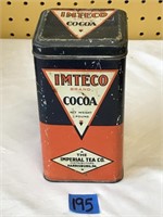 Antique Imteco Brand Cocoa Tin