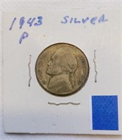 OF) 1943P Silver Jefferson Nickel