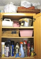 Cabinet lot of Assorted Items