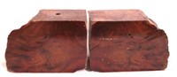 Pair of CA Redwood Bookends - 7 x 5