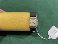 Bulova Rectangular Gold Face Case