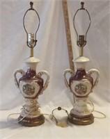 (2) Vintage Victorian Style Lamps