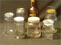 Variety of Glass Jars w/ Lids
