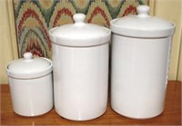 3pc Canister Set - 7, 11 & 12" tall