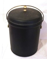 Metal Bucket w/ lid - 16" tall
