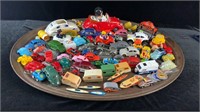 Tray Lot of VW Beetle Cars and Collectibles
