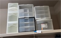 Assorted Small Plastic Storage Units