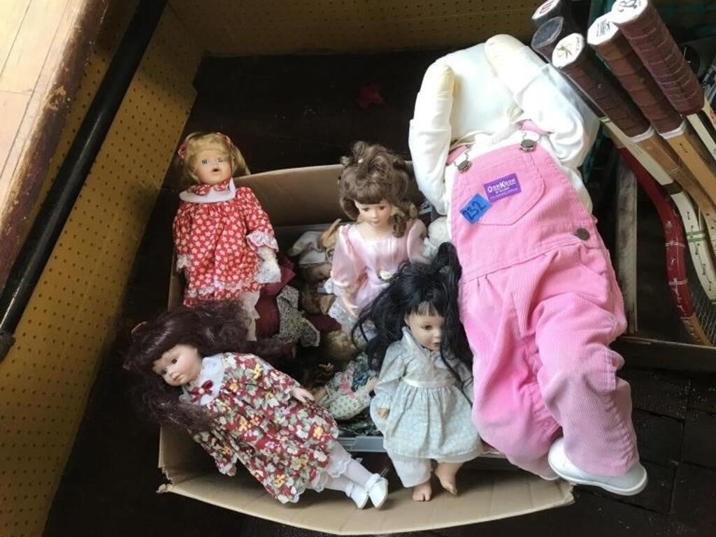 BOX LOT:  Various Dolls