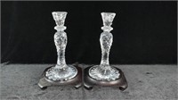 Waterford 10" Crystal Candlesticks