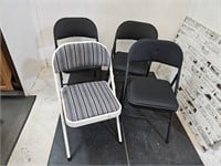 4 NICE Padded Folding Chairs