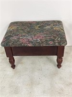 Foot Stool With Hinged Lid