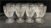 Set of 8 Waterford Footed Goblets