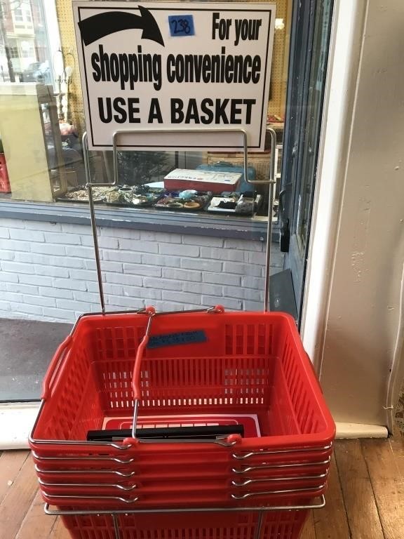 Store Shopping Baskets, Total 8 Baskets