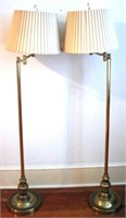Pair of Floor Lamps - 60" tall