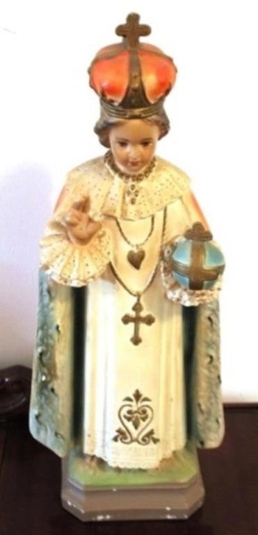 Chalkware Religious Statue - 18" tall
