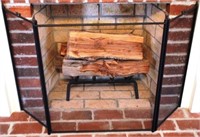 Fireplace Screen & Log Holder -- 43 x 29