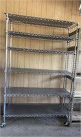 Stainless Steel 6-Rack Shelving Unit