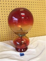 MCM Red Amberian Eagle Style Oil Lamp