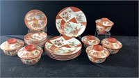 Japanese Porcelain Rice Bowls, Plates