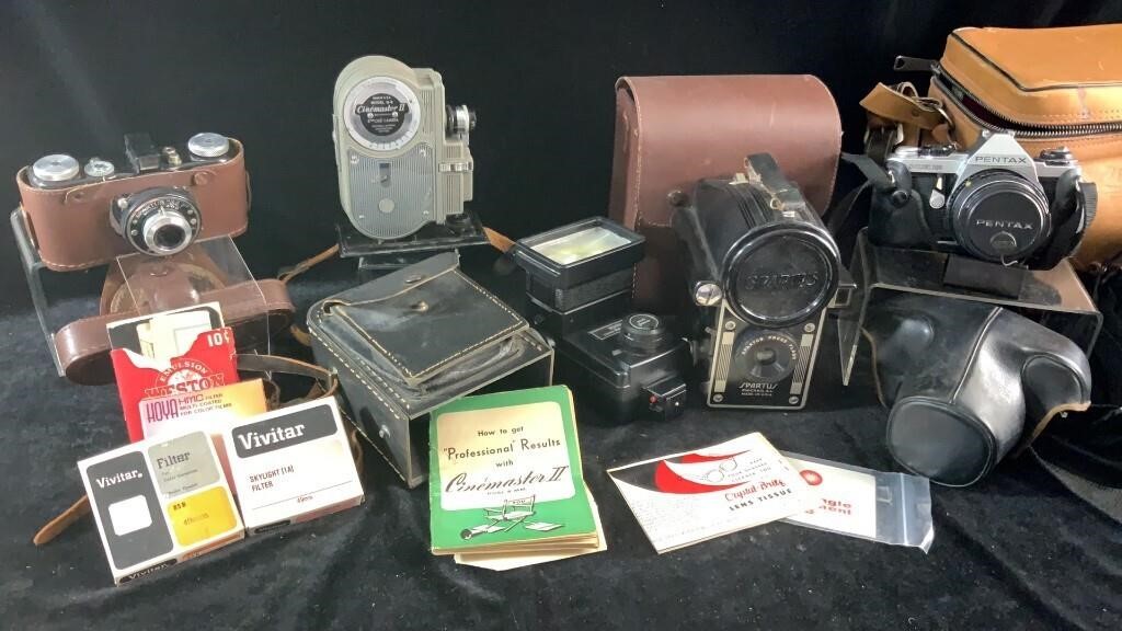 Vintage Cameras & Cases 8mm & 35mm
