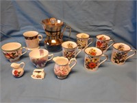 Carafe English Porcelain  / Bone China Cups