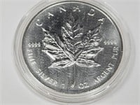 1 Ounce Maple Leaf Silver Round 1999