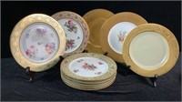 11 Bavarian Porcelain Dinner Plates