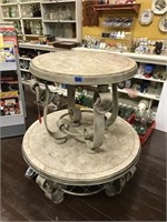 Marble Style End Table and Coffee Table