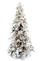 7.5 FT Green Pine Flocked Artificial Christmas Tre