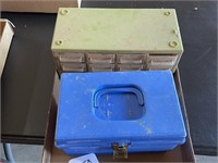 12-drawer organizer, blue tool caddy