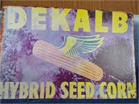 DeKalb Seed Corn Metal Sign - 8" x 12"