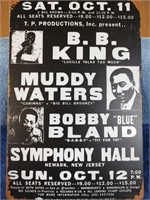 B.B. King Blues/Jazz Concert Metal Sign - 8" x