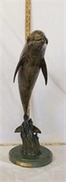 High Tide Bronze Dolphin Sculpture