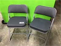 Folding Chairs with Cushions lot of 2