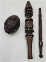 19th Century Pearl Inlay Pieces