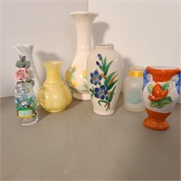 7 Vintage Mini Vases Lot