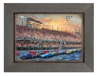 75 Years of NASCAR® Framed Metal Print by Kinkade
