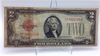 1928D Red Seal $2 Bill