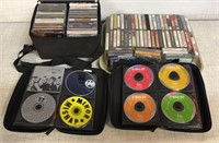 CDs & Cassettes: Beatles, Van Morris, The Doors &
