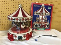 Vintage 16” Holiday Workshop Christmas Carousel