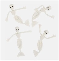 24PC Mermaid Skeleton Bendables Toys