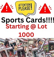 ATTENTION! Sport Cards Starting at Lot 1000