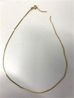 9ct Gold 17" Broken Necklace