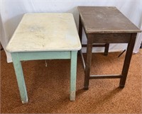 (2) Rough Wood Tables